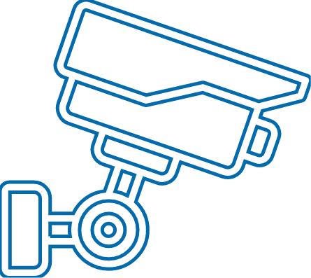 Blue CCTV icon